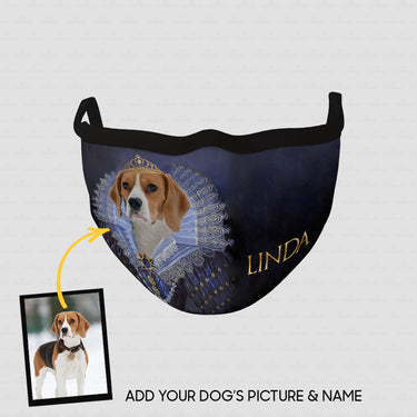 Personalized Dog Gift Idea - Royal Dog's Portrait 30 For Dog Lovers - Cloth Mask